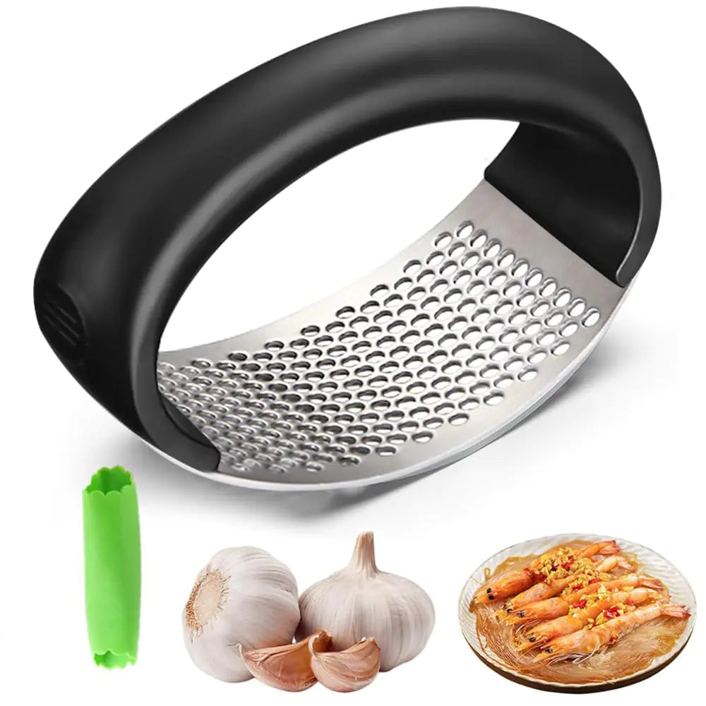 Stainless Steel Garlic Crusher